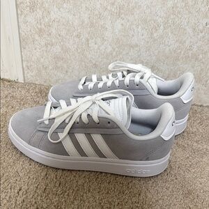Adidas Classic Gray and White Shoes